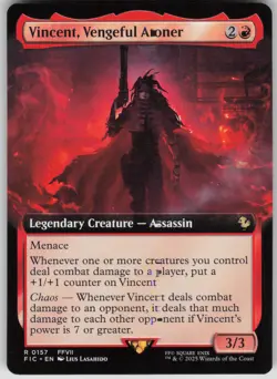 MTG TCG Vincent, Vengeful Atoner (Extended Art) R Commander: FINAL FANTASY 157 - Image 1