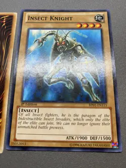 Yu-Gi-Oh! 2X Insect Knight Common 1st Edition BP01-EN115 HP - Image 4