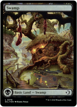 Swamp (0276) Foil - Full Art - Lorwyn Eclipsed ECL - MTG - NM/M - Image 1