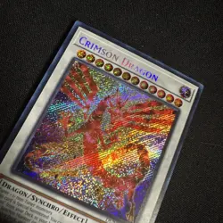 Yugioh! Crimson Dragon Secret Rare Near Mint 1st Edition DUNE-EN038 - Image 4