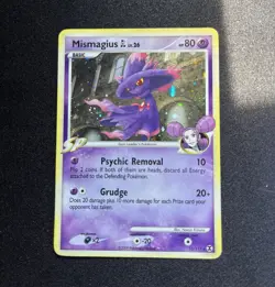 Pokemon TCG Mismagius GL Rising Rivals 10/111 Holo Rare English 2009 - Image 1