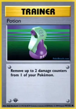 Heavily Played Potion - 94/102 - Common - 1st Edition Pokemon Base Set - Image 1