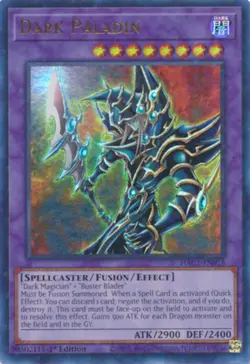 Lightly Played, English Yu Gi Oh Dark Paladin - HAC1-EN018 - Ultra Rare - 1st Ed - Image 1