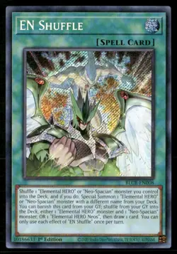 EN Shuffle BLCR-EN008 Secret Rare Yu-Gi-Oh 1st Edition Near Mint - Image 1
