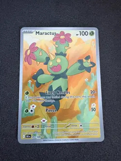 Pokemon TCG Black Bolt Maractus Illustration Rare Card 093/086 - Image 2