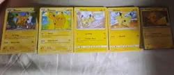 5 Card Lot Of Pokemon Pikachu Cards Vintage To Modern - Image 1
