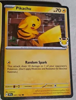 5 Card Lot Of Pokemon Pikachu Cards Vintage To Modern - Image 2