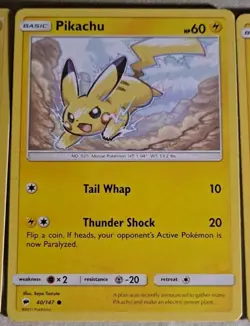 5 Card Lot Of Pokemon Pikachu Cards Vintage To Modern - Image 4