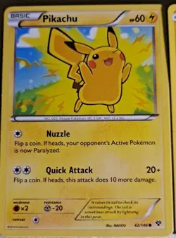 5 Card Lot Of Pokemon Pikachu Cards Vintage To Modern - Image 5