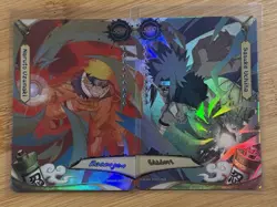 KAYOU Naruto Holo 2-Card Lot Naruto NREA02-SSR-009L3 & Sasuke NREA02-SSR-010L3 - Image 1