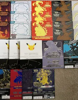 Pokemon Trading Card ETBs Game Elite Trainer Box Cover (Only) Sleeves Lot Of 40 - Image 3