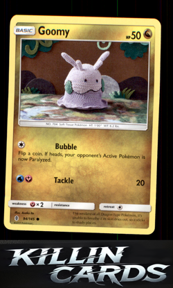 Goomy 94/145 Pokemon Common SM - Guardians Rising Card LP - Image 1