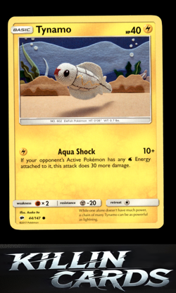 Tynamo 44/147 Pokemon Common SM - Burning Shadows Card LP - Image 1