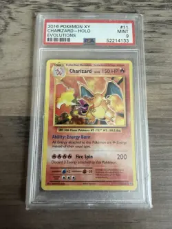 Pokemon TCG XY Evolutions Charizard 11/108 Holo Rare Card PSA 9 Mint - Image 1