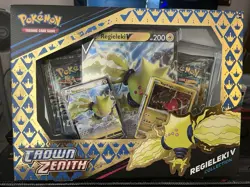 Pokemon TCG Sword & Shield Crown Zenith Regieleki V Collection Sealed Box!! - Image 1