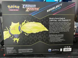 Pokemon TCG Sword & Shield Crown Zenith Regieleki V Collection Sealed Box!! - Image 2