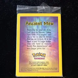 Ancient Mew SEALED Pokemon Unopened 2000 Movie Promo Holo Card - RARE Near Mint - Image 1