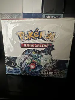 Pokemon TCG Stellar Crown Booster Box 36 Booster Packs New Sealed Pokemon Game 820650863998 - Image 1