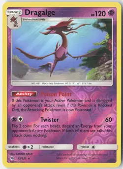 Dragalge 53/131 Rare Forbidden Light Pokemon Reverse Holo Near Mint - Image 1