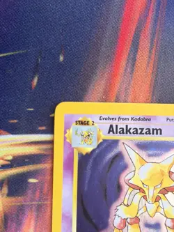 Alakazam LP base set 2 Holo Rare 1/130 English Pokemon TCG Vintage - Image 4
