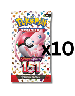 Lot of 10 151 Booster Packs - Pokemon TCG - New SEALED - Scarlet & Violet - Image 1
