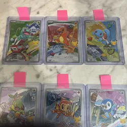 2026 Pokemon First Partner Illustration Collection Series 1 Complete Set of 9 - Image 3