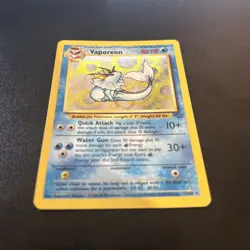 Pokemon TCG Jungle Vaporeon Holo Card 12/64 Unlimited Rare LP/NM Condition - Image 2