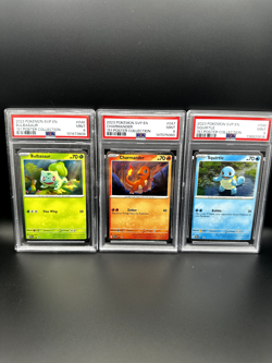 Pokemon 151 Poster Collection Promo Set PSA 9 Charmander Squirtle Bulbasaur - Image 1