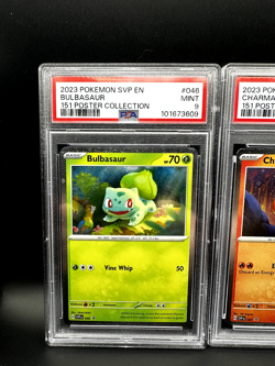 Pokemon 151 Poster Collection Promo Set PSA 9 Charmander Squirtle Bulbasaur - Image 2