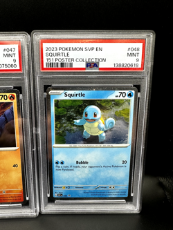 Pokemon 151 Poster Collection Promo Set PSA 9 Charmander Squirtle Bulbasaur - Image 4