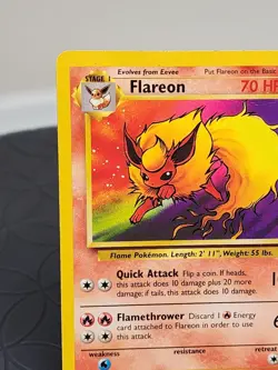 Flareon 19/64 Jungle Non-Holo Rare WOTC Vintage Pokemon Card 1999 Very Good - Image 2