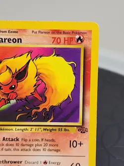 Flareon 19/64 Jungle Non-Holo Rare WOTC Vintage Pokemon Card 1999 Very Good - Image 3