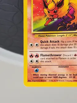 Flareon 19/64 Jungle Non-Holo Rare WOTC Vintage Pokemon Card 1999 Very Good - Image 4