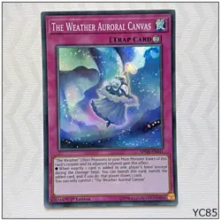 The Weather Auroral Canvas - SPWA-EN041 - Super Rare 1st Edition Yugioh Card - Image 1