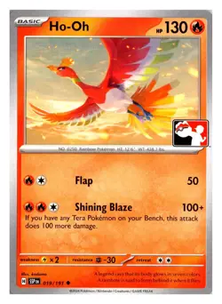 Ho-Oh 019/191 Uncommon Prize Pack Series Cards Pokemon TCG English Near Mint - Image 1