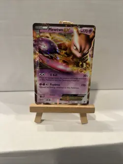 Pokemon Mewtwo EX TCG Holo Ultra Rare Card 54/113 Legendary Treasures 2013 - Image 1