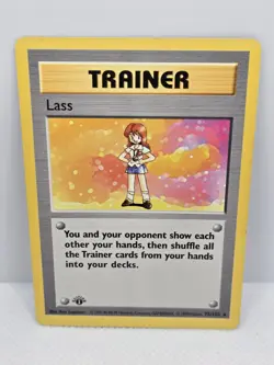 Pokemon Card - Lass Base Set Shadowless 75/102 Rare - Image 1