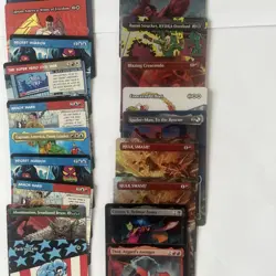 MTG Marvel Super Heroes Card Rare Bundle x 22. Foil and non foil - Image 5