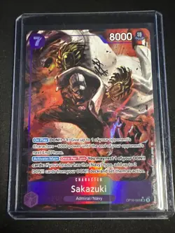 Bandai One Piece Card Game Sakazuki OP16-065 SR Alt Art - Image 1