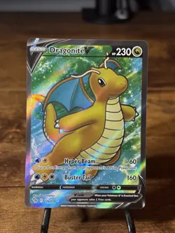 Dragonite V Full Art 076/078 Ultra Rare Holo English Pokemon GO 2022 - Image 1