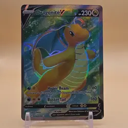 Dragonite V 076/078 Pokemon GO Full Art Holo Ultra Rare EN 2022 HP 230 - Image 1