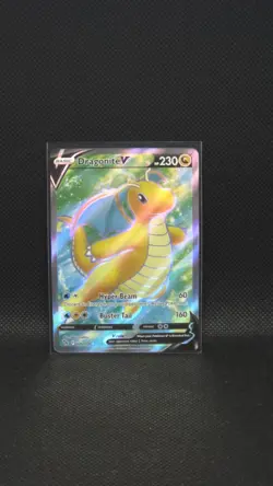 Pokemon TCG Dragonite V (Full Art) Pokemon Go 076/078 Holo Ultra Rare - Image 1