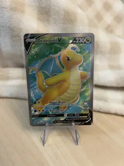 Pokemon TCG Dragonite V (Full Art) Pokemon Go 076/078 Holo Ultra Rare - Image 1