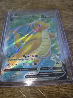 Dragonite V (Full Art) 076/078 Pokemon GO Holo - Image 1