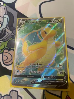 Dragonite V (Full Art) 076/078 Pokemon GO Holo - Image 1