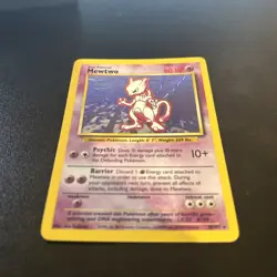 1999 Pokemon TCG Mewtwo Base Set Holo Unlimited Rare Card 10/102 LP - Image 2