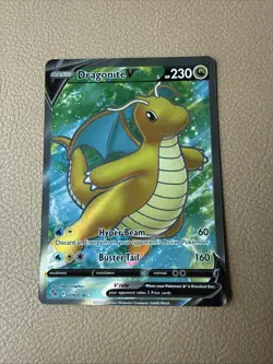 Pokemon Dragonite V 076/078 Full Art Pokemon GO Holo - Image 1