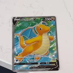 Pokemon TCG Dragonite V 076/078 Pokemon GO Full Art Ultra Rare Holo - Image 3