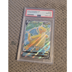 The Pokemon Company Dragonite V Full Art Holo PSA 10 Pokemon GO #076/078 2022 - Image 1