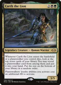 1x Carth the Lion Foil MH2 NM x1 Mtg Magic the Gathering Changie - Image 1